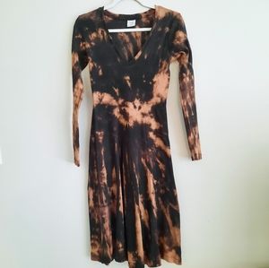 Kotn Deep V Custom Bleach Dyed Dress M